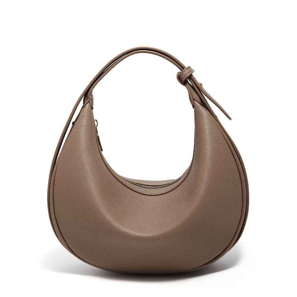 bolsa-feminina-foxer-modelo-meia-lua-elegance-marrom-fecho-dourado-alça-ajustável