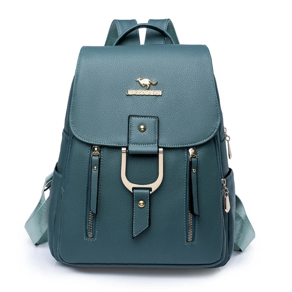 Mochila de Couro Feminina Escolar