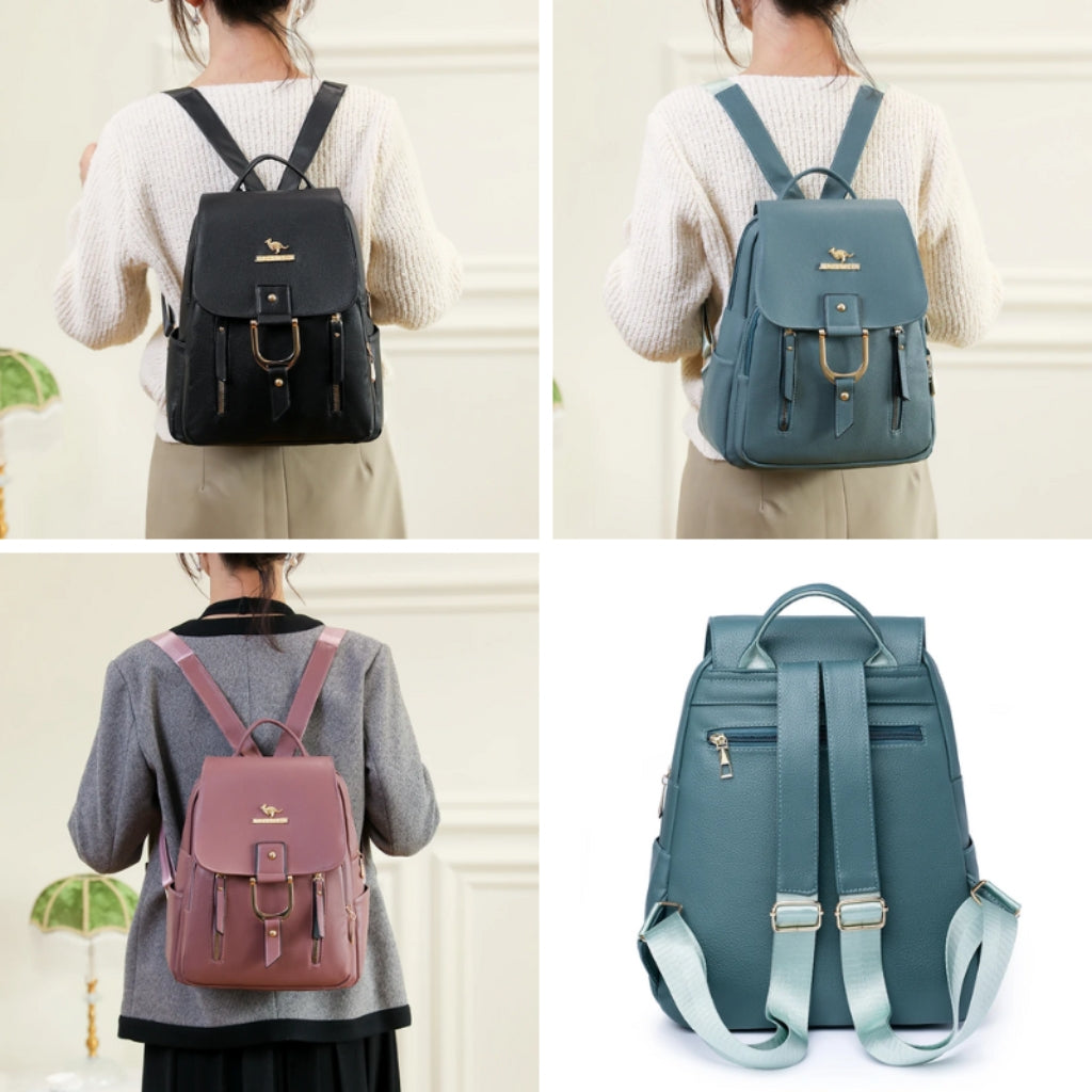 Mochila de Couro Feminina